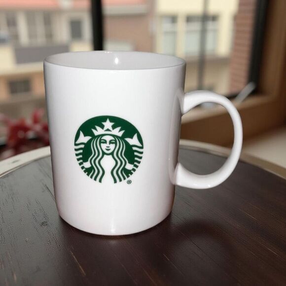 NEW Starbucks Ceramic Classic Mug Cup 2016 12 Fl Oz Siren Green Logo - Picture 1 of 7